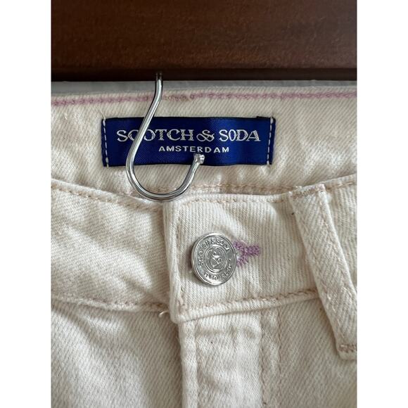 Scotch & Soda Cream High Rise Slim Fit High Five Jeans size 27 - Picture 9 of 16